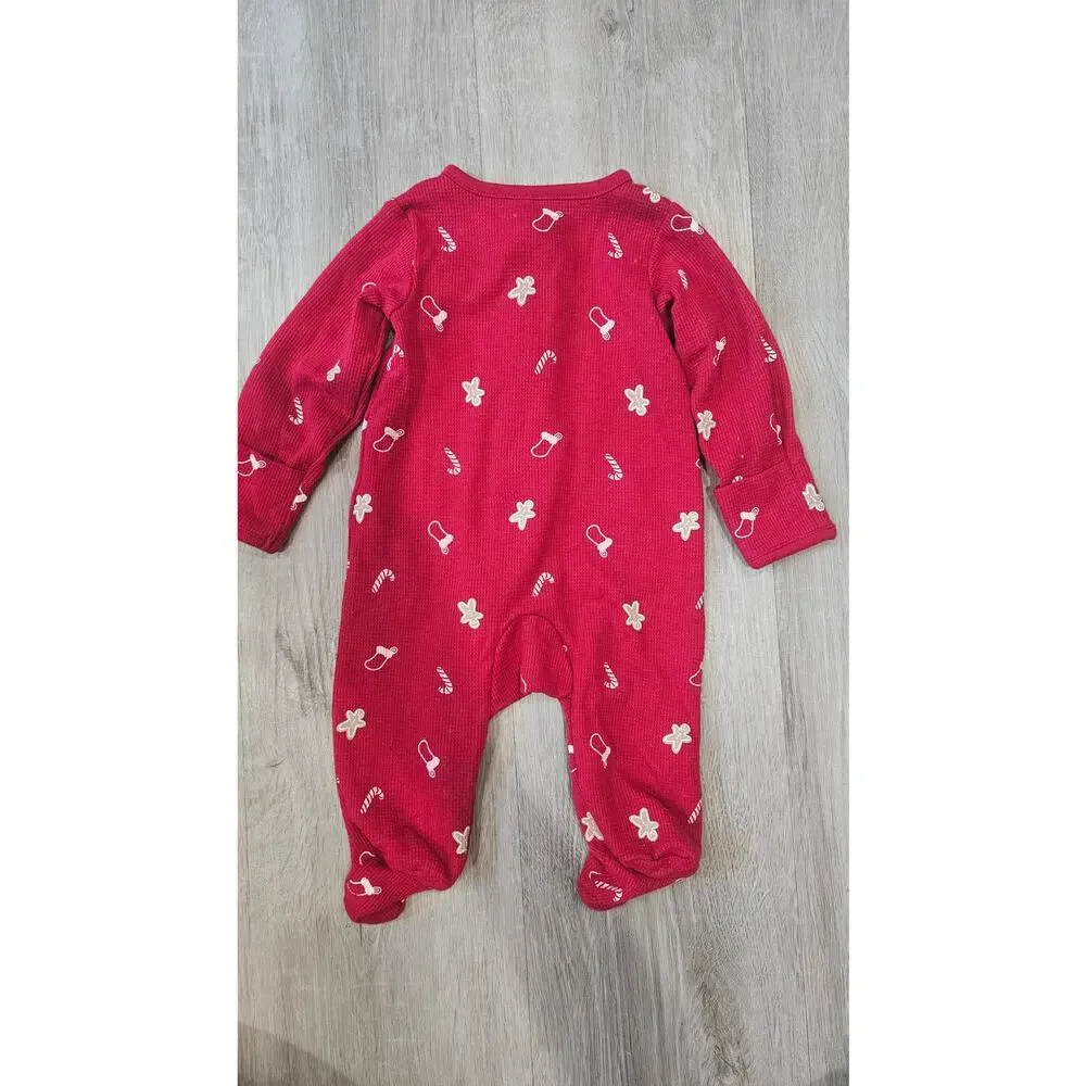 Carter's 3 Month Old Baby Clothes Pack of Three Onesies Christmas Bundle